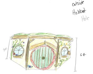 Outside Hobbit Hole-Hobbit