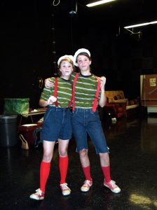 My sister and I in "Peter Pan"