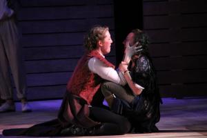 The last scene in "Romeo and Juliet," Sarah and Grace both broke down in tears