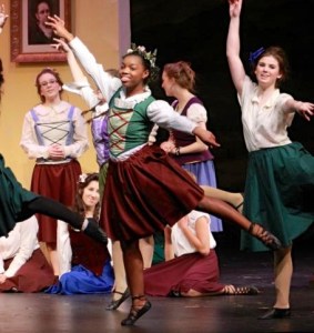 Jada as a featured dancer in "Brigadoon"