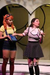 Mari Duckler as The Mikado and her Minion, Allison Rowe